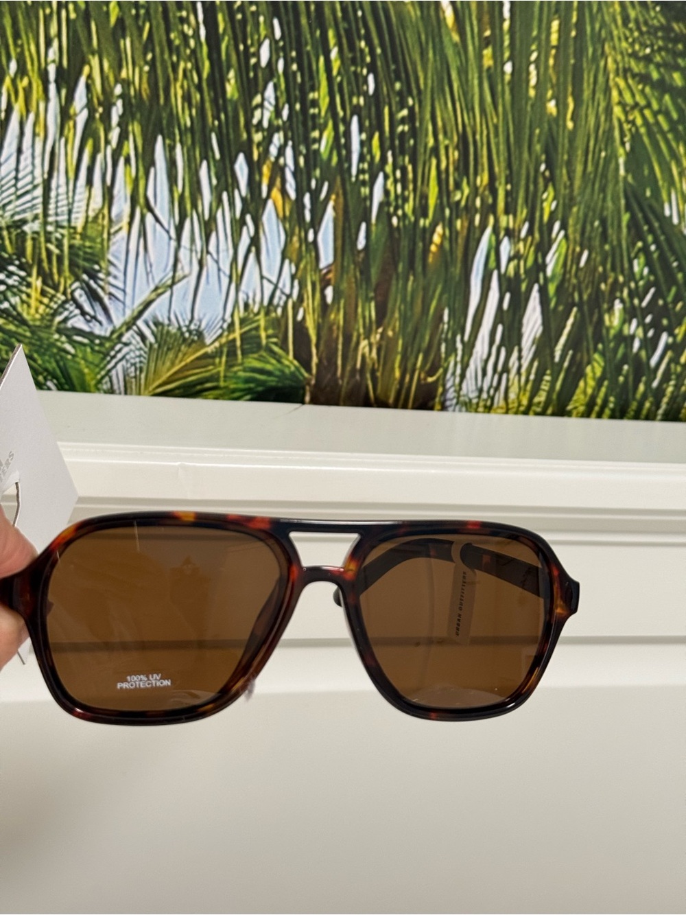 Urban Outfitters essential aviator Tortoiseshell Brown Sunglasses - Picture 5 of 16
